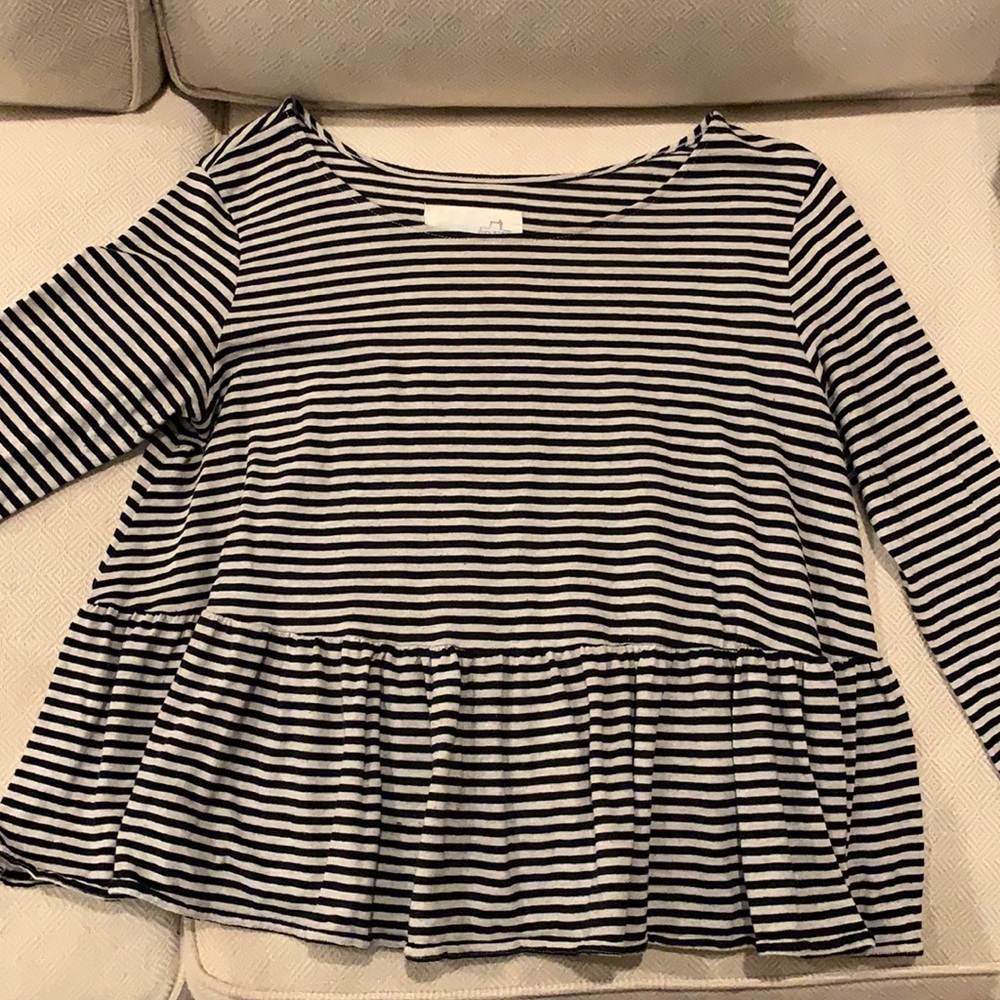 Free people striped peplum top